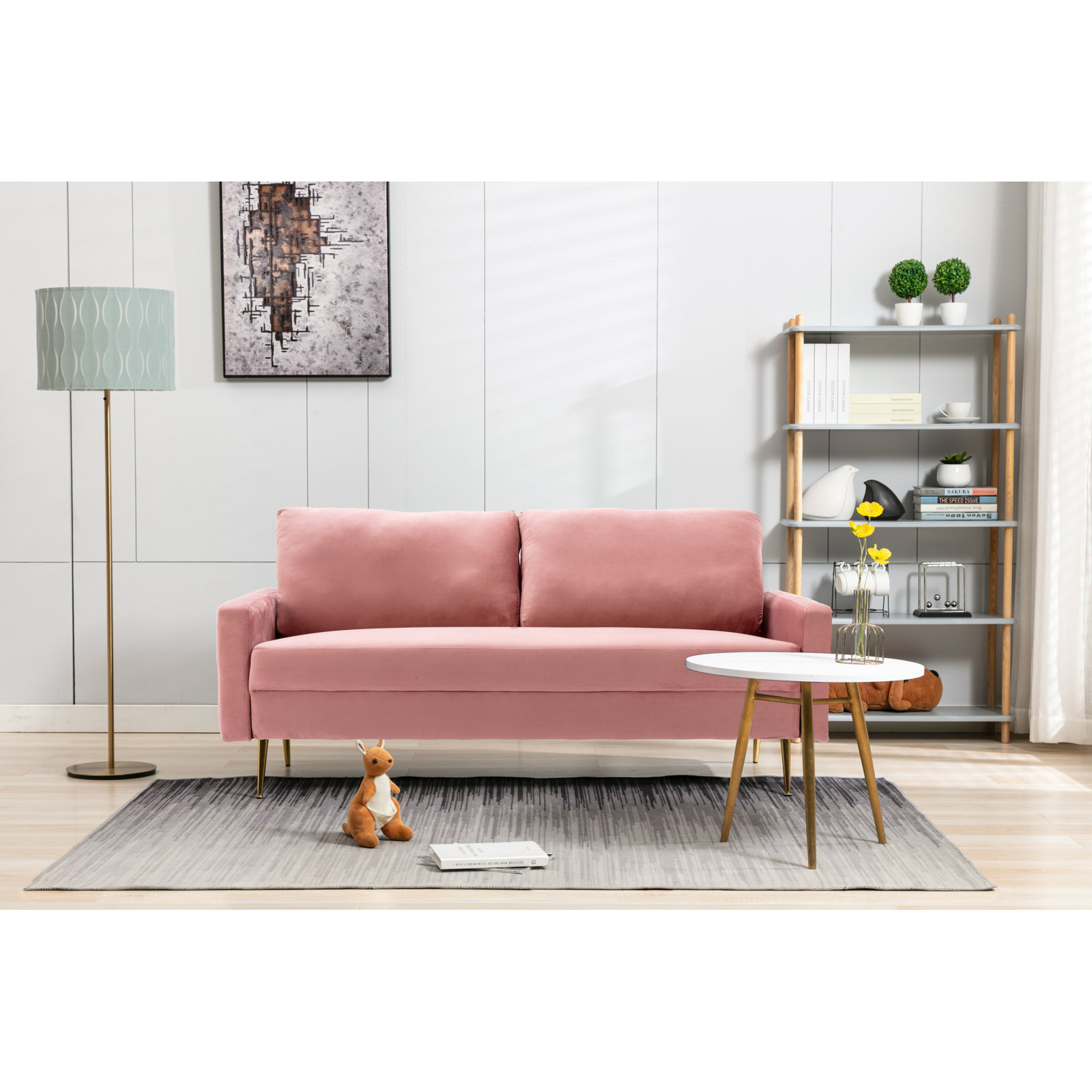 Everly Quinn Intosh 69'' Upholstered & Reviews